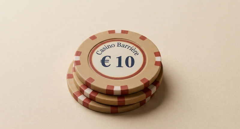 10€ de jetons pour le Casino