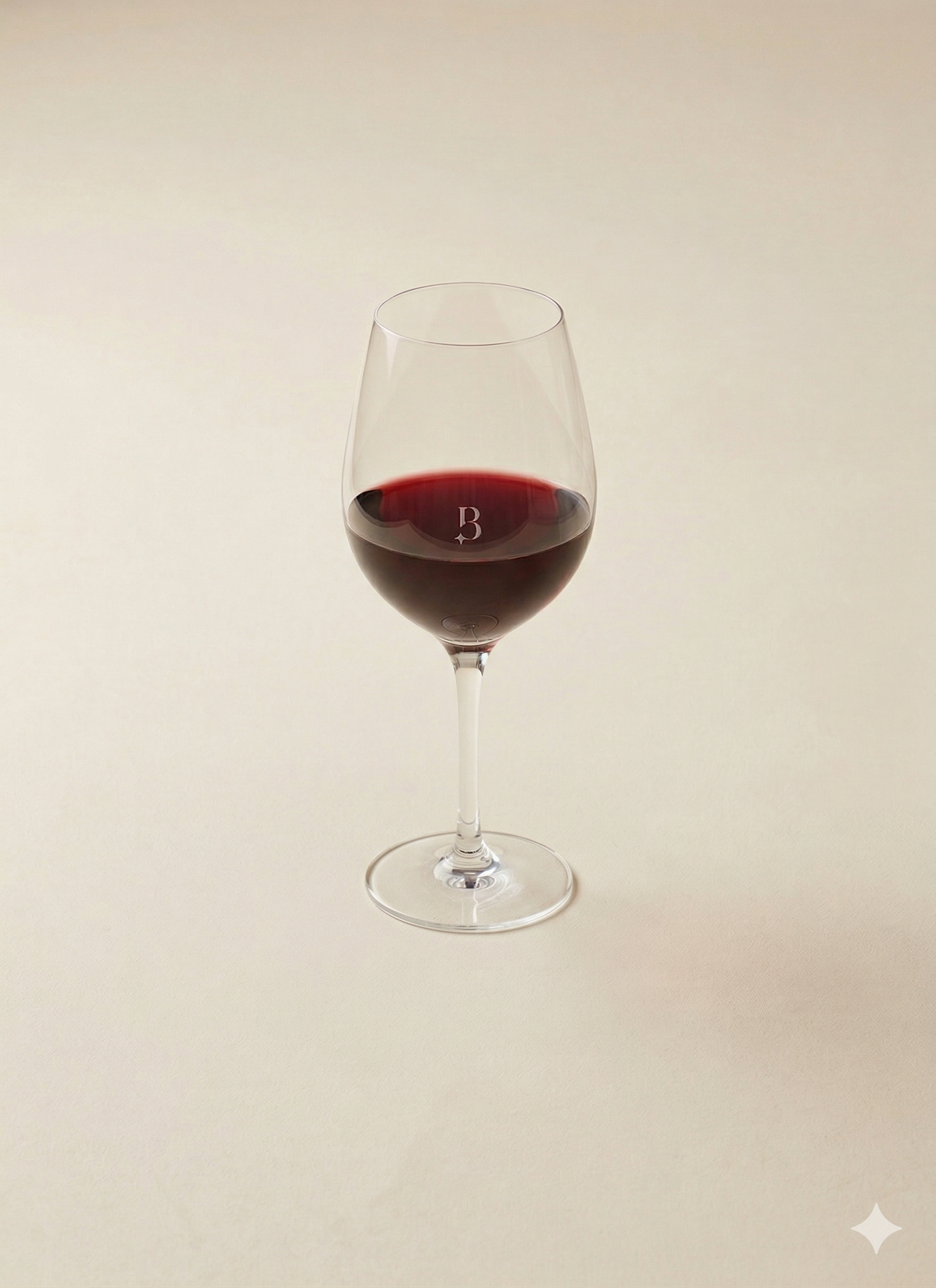 Un verre de vin par personne (sur la base de 2 personnes)