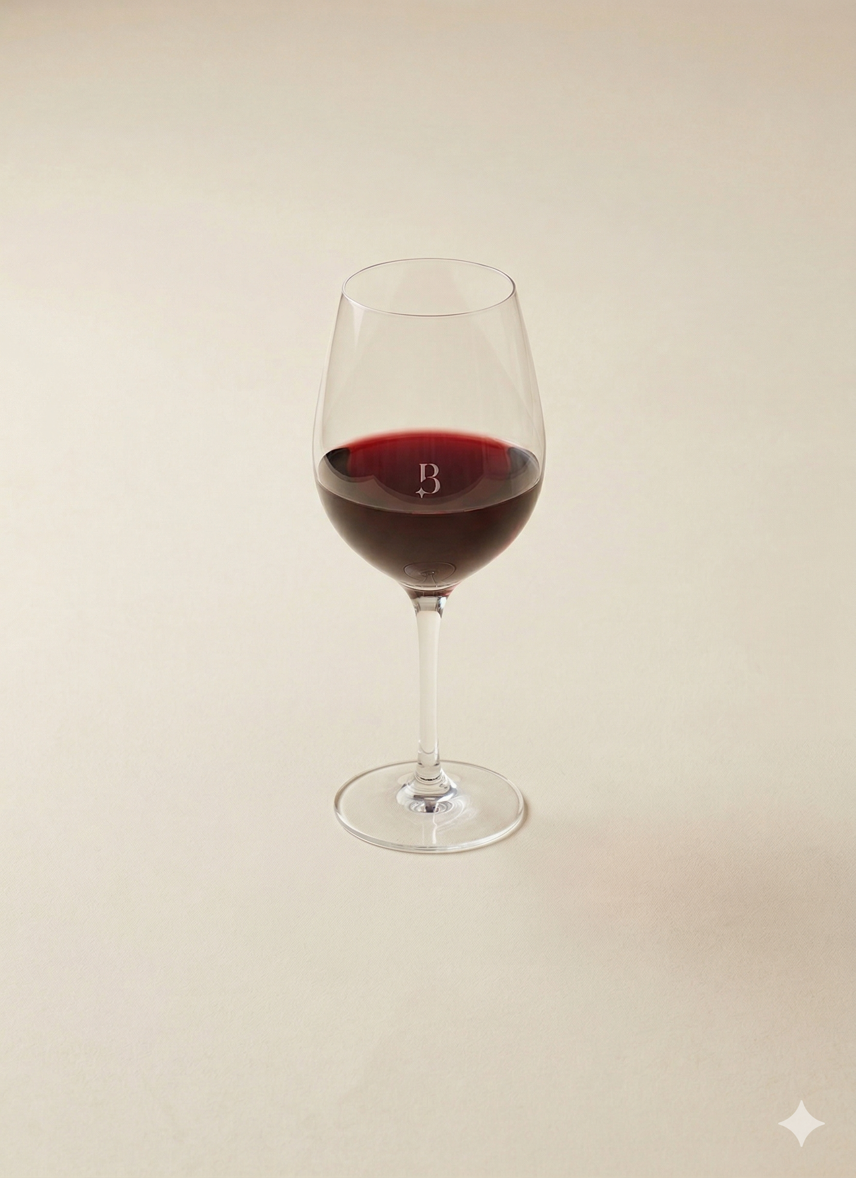 Un verre de vin par personne (sur la base de 2 personnes)